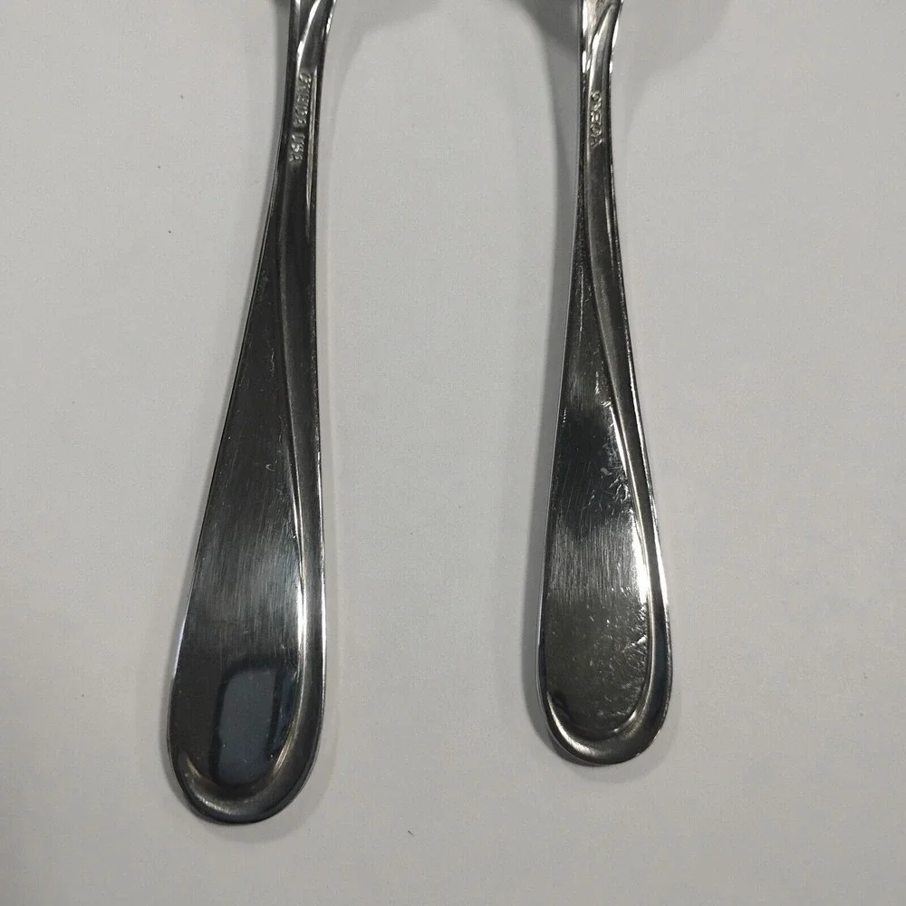Oneida‎ SATIN FLIGHT Stainless 2 Spoons 1 Tablespoon 1 Teaspoon Flatware